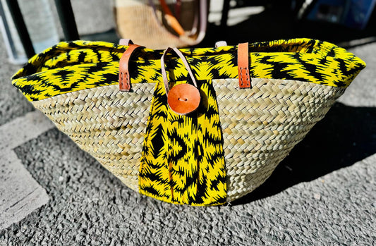 Yellow Hand-woven Kikapu