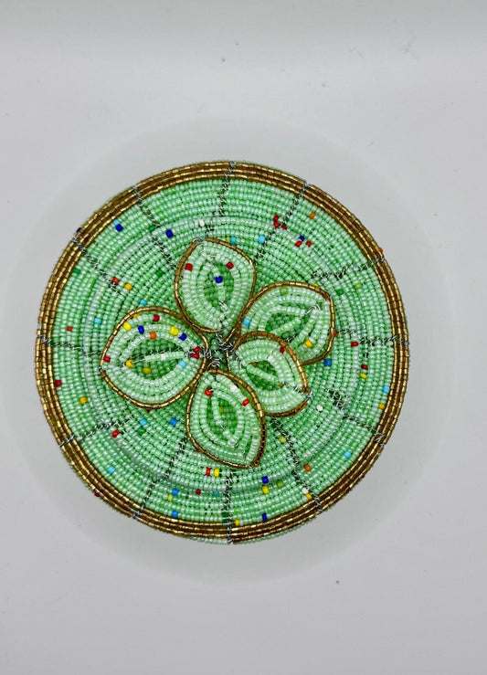 Aqua Beaded Jewel Box