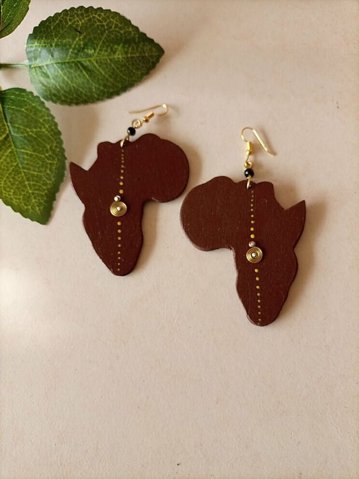 Africa Shape Earrings