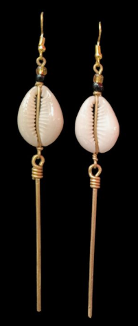 long Cowrie Earring