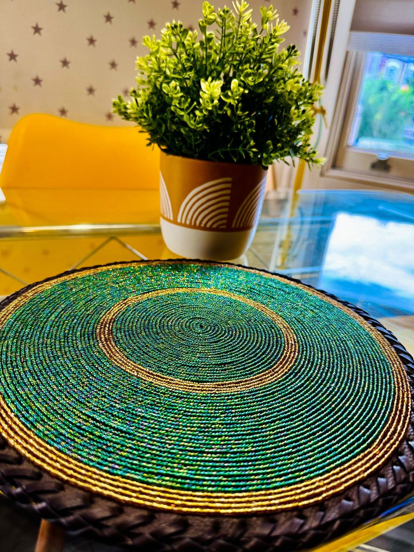 Emerald Glow Placemat Set