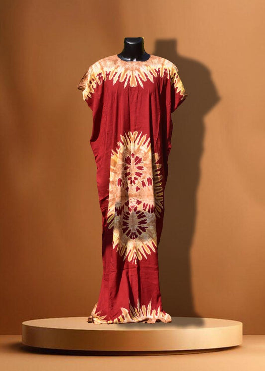 Crimson Dusk Dera Dress