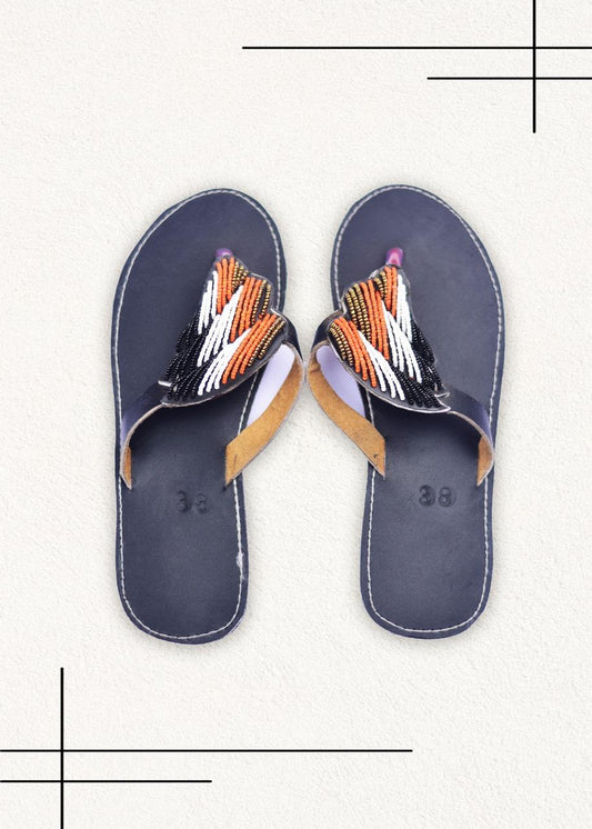 Ember Beaded Maasai Sandals