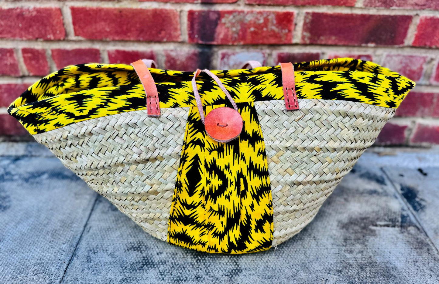 Yellow Hand-woven Kikapu