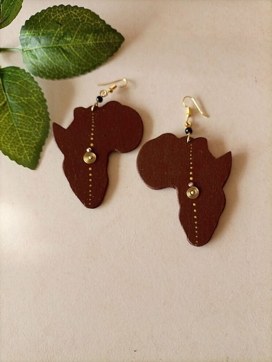 Africa Shape Earrings