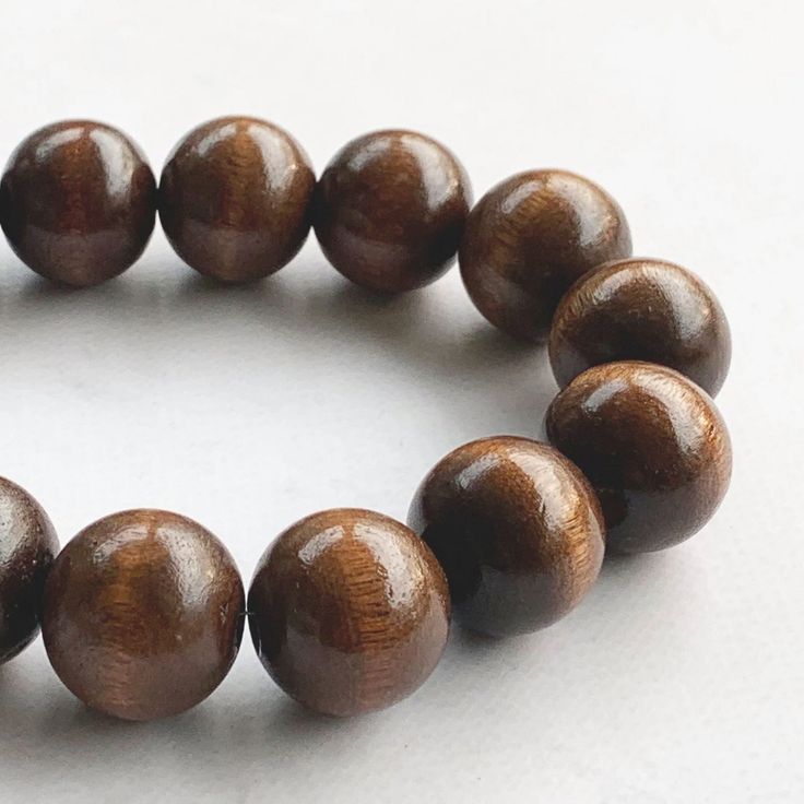 Brown Wooden Beaded Necklace